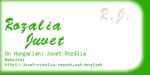rozalia juvet business card